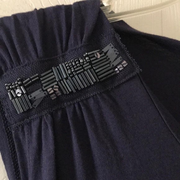 Blue cap sleeved top - Picture 2 of 2